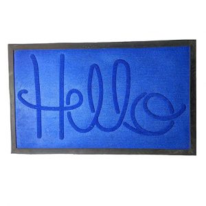 SQUARE Door Mat PP with Edge & Rubber Backed 45x75cm