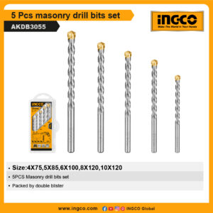 INGCO 5 Pcs masonry drill bits set (AKDB3055)