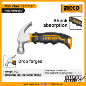 INGCO Mini claw hammer (HMCH80808D)