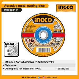 INGCO Abrasive metal cutting disc (MCD121151)