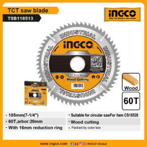 INGCO TCT saw blade  (TSB118513)
