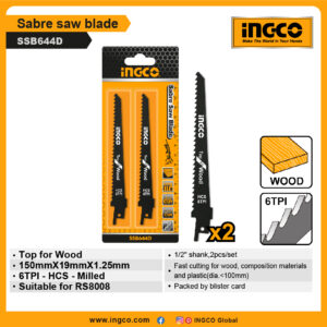 INGCO Sabre saw blade (SSB644D)