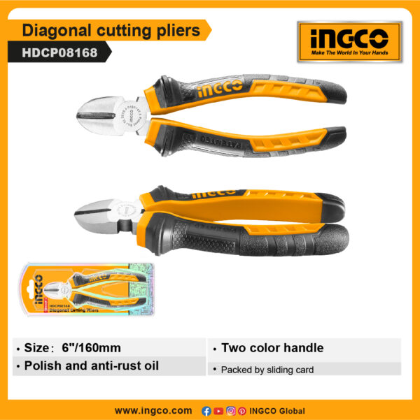 INGCO Diagonal cutting pliers (HDCP08168)
