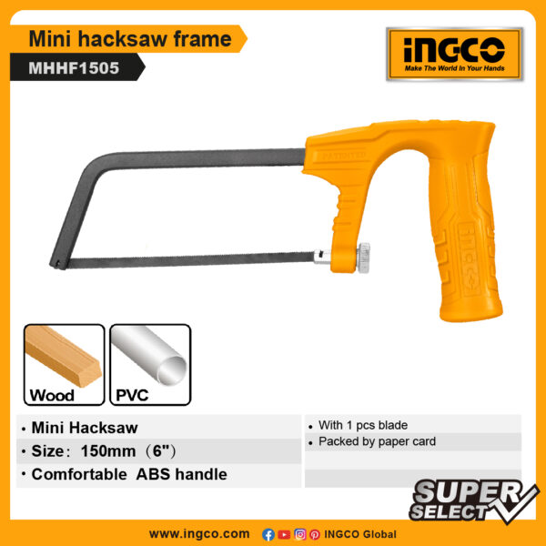 INGCO Mini hacksaw frame (MHHF1505)