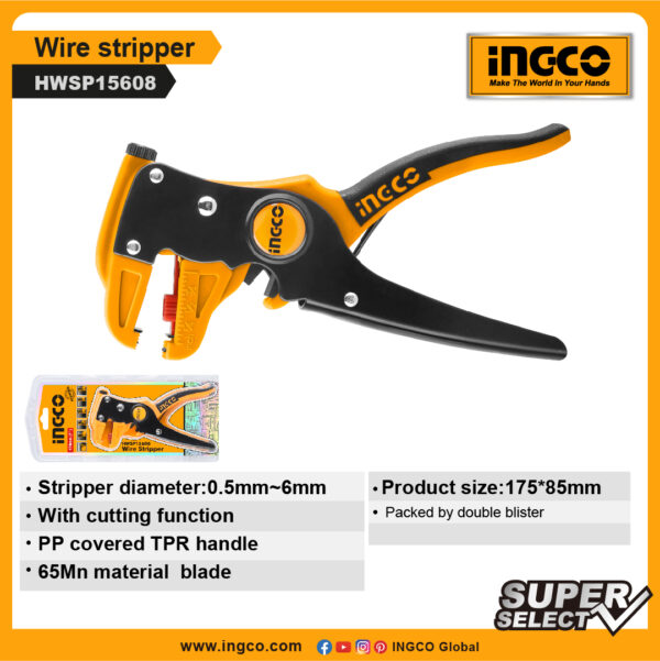 INGCO Wire stripper HWSP15608)
