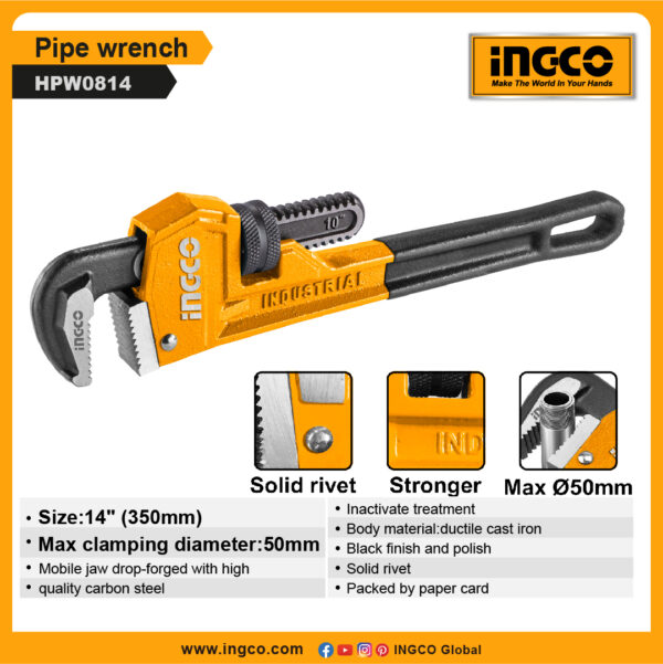 INGCO Pipe wrench (HPW0814)