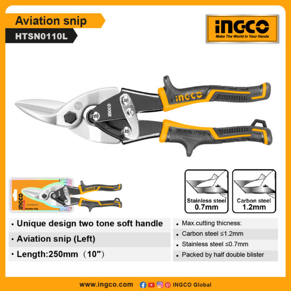INGCO Aviation snip  (HTSN0110L)