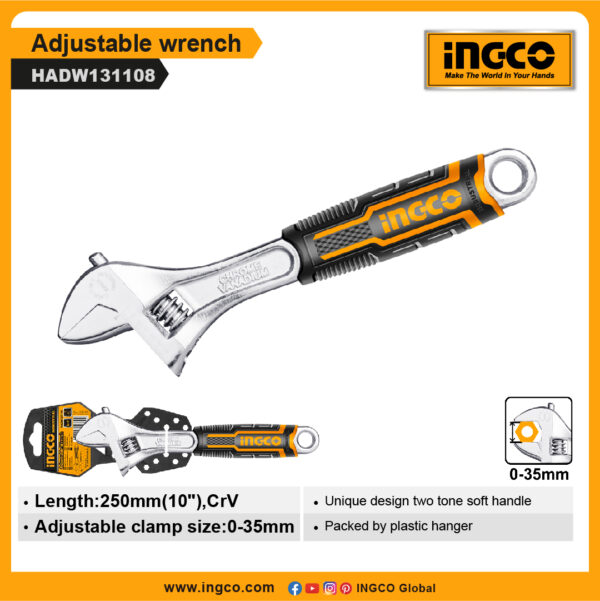 INGCO Adjustable wrench (HADW131108)