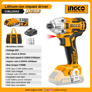 INGCO Lithium-ion impact driver (CIRLI2002)