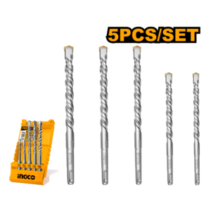 INGCO 5 Pcs SDS plus hammer drill bits set (AKD2052)