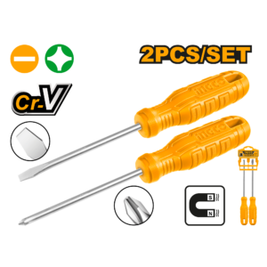 INGCO 2 Pcs screwdriver set (HKSD0258)