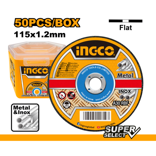 INGCO Abrasive metal cutting disc set (MCD1211550)