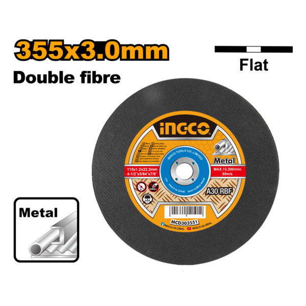 INGCO Abrasive metal cutting disc (MCD303551)